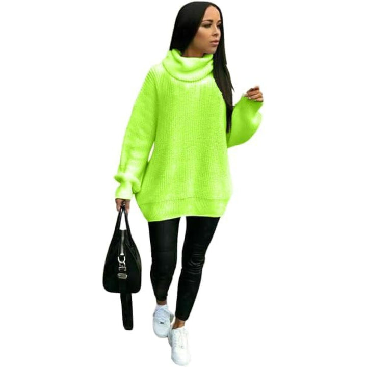 Chunky Knitted High Neck Jumper