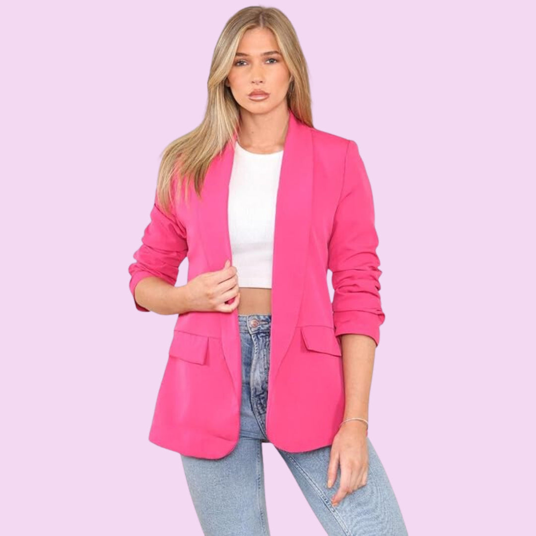 Rouge Sleeve Womens Italian Blazer