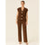 3-gold button short sleeve set