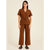 Italian Ladies Short Sleeve Tie Waisted Co-ord Set