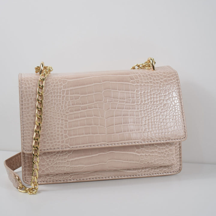 Croc Evening Crossbody Shoulder Bag