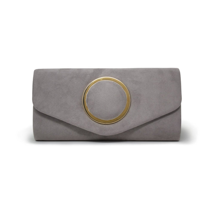 Velvet Detail Moon Base Clutch