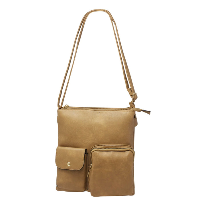 Double Pockets Crossbody