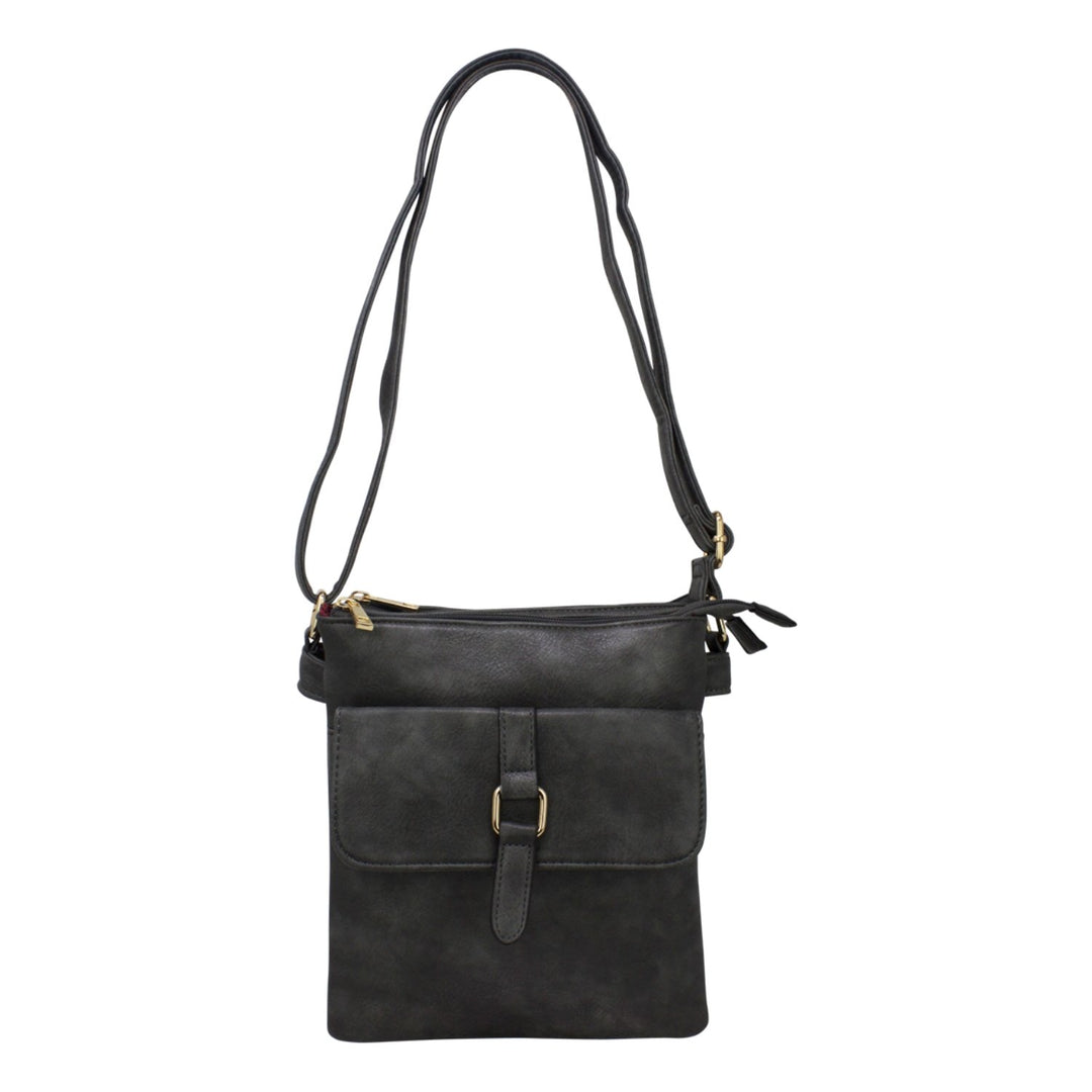 Crossbody with a Front Magnetic Flap Pocket