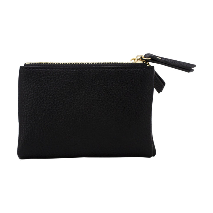 Small Folded Purse with Double Zippers