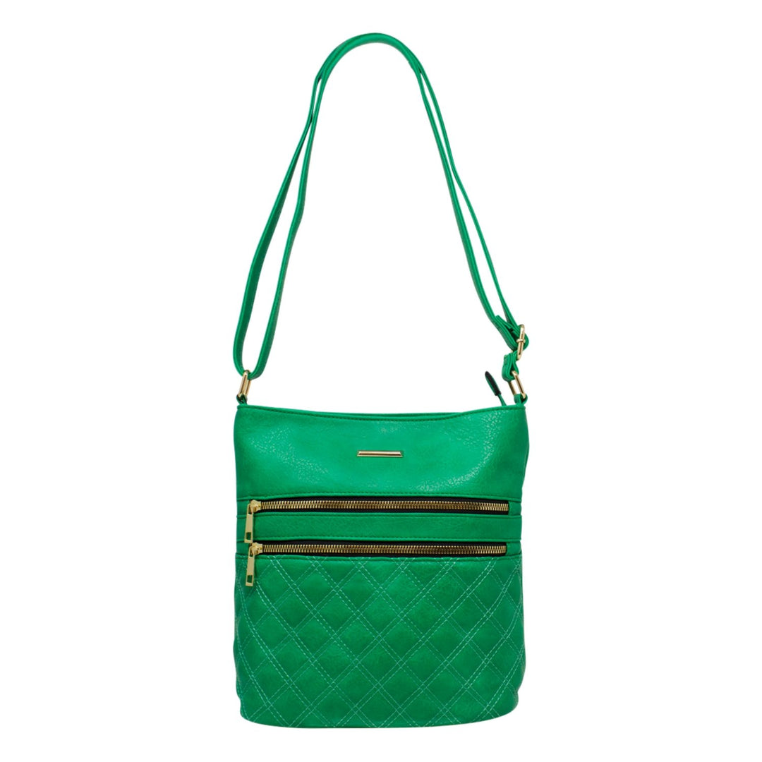 Alpini Quilted Double Zip Crossbody