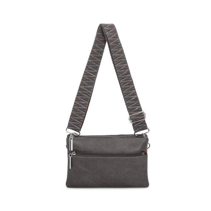 Zipped Compartments Crossbody Bag