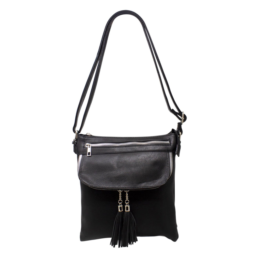 Front Flip with Double Tassel Crossbody