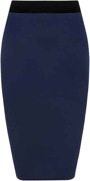 Bodycon Plain Midi Skirt