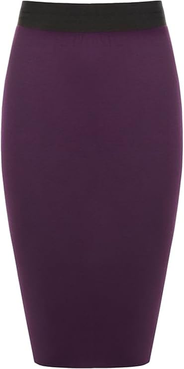 Bodycon Plain Midi Skirt