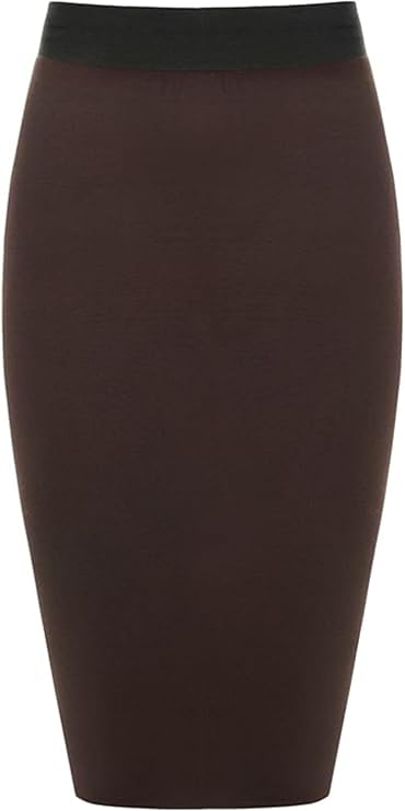 Bodycon Plain Midi Skirt