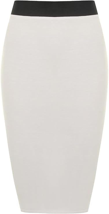 Bodycon Plain Midi Skirt