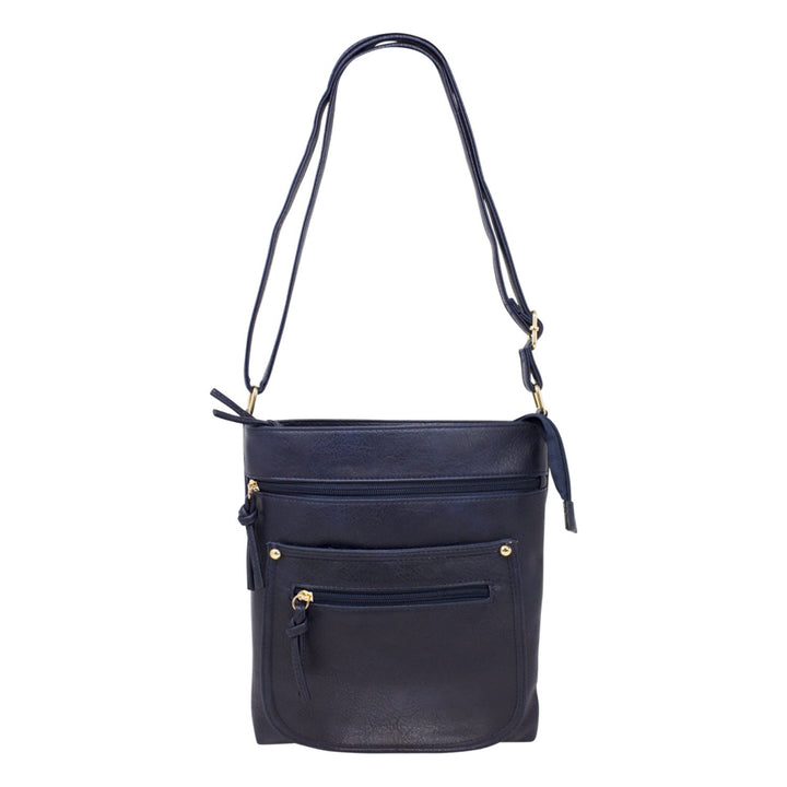 Casual Double Front Pocket Messenger Bag