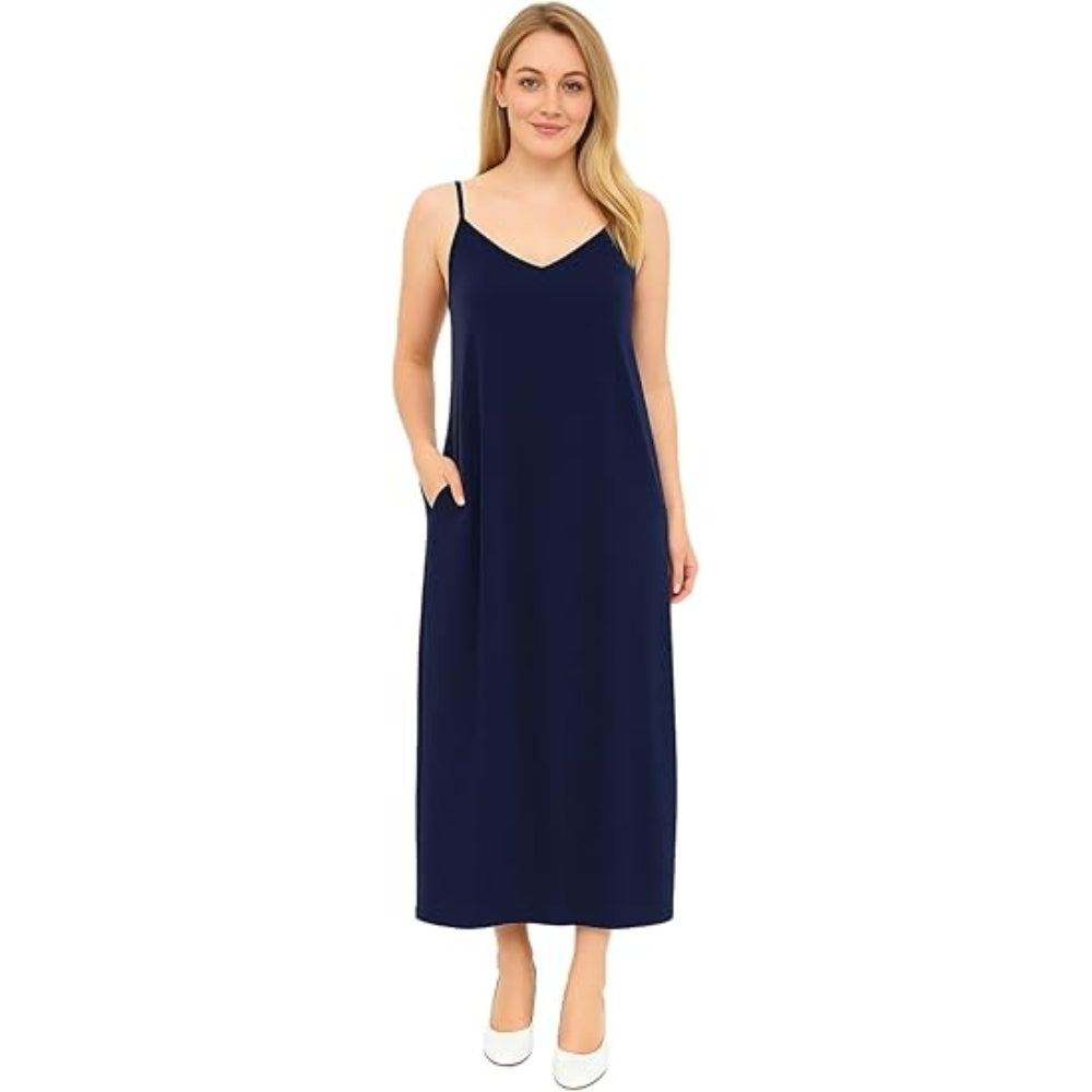 Sleeveless Pocket Cami Maxi Dress