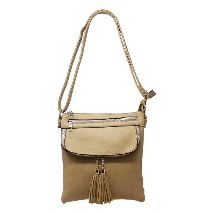 Front Flip with Double Tassel Crossbody