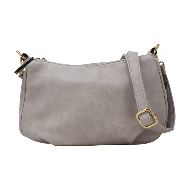 Plain Double Compartment Crossbody