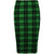 Knee Length Midi Pencil Skirt Printed