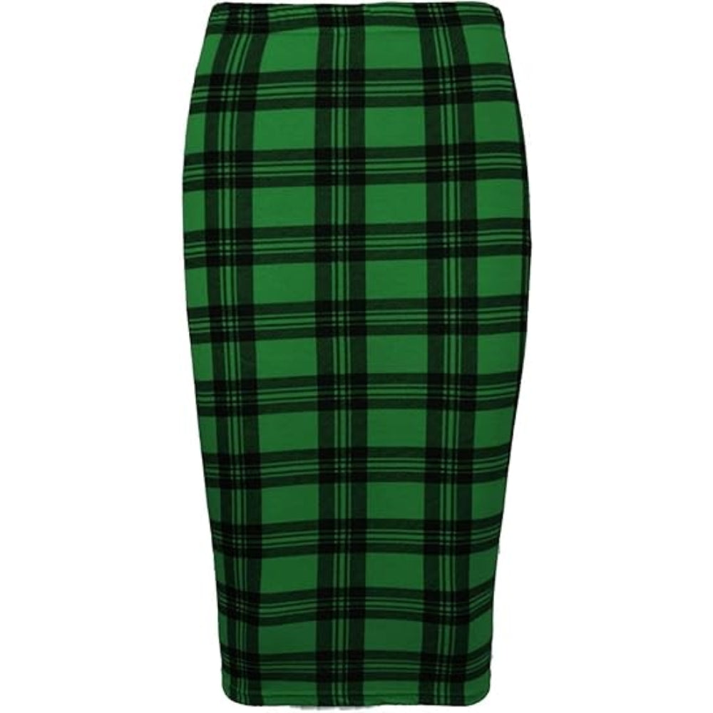 Knee Length Midi Pencil Skirt Printed