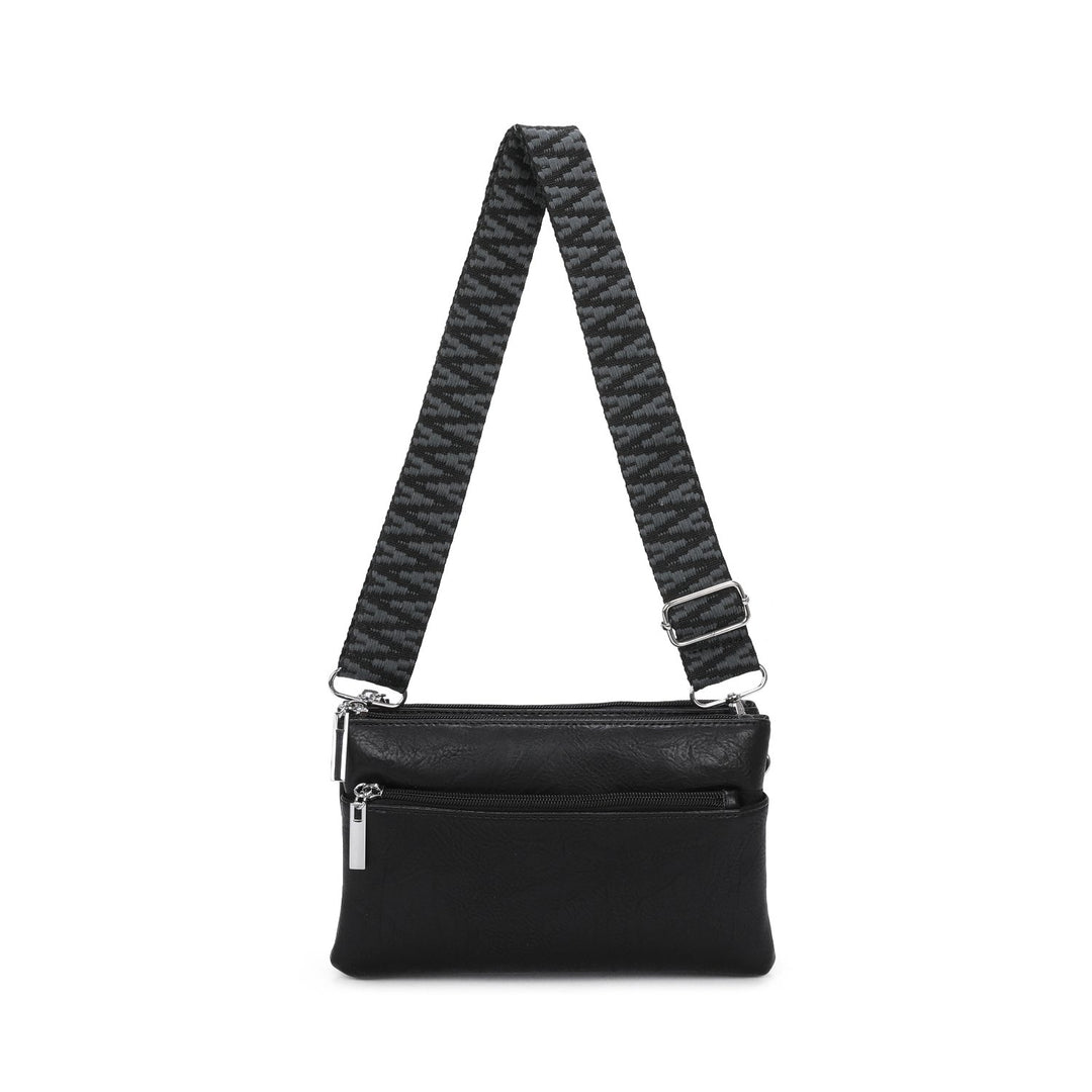 Zipped Compartments Crossbody Bag