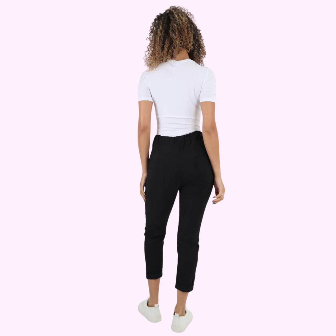 Plain Back Pockets Magic Pants