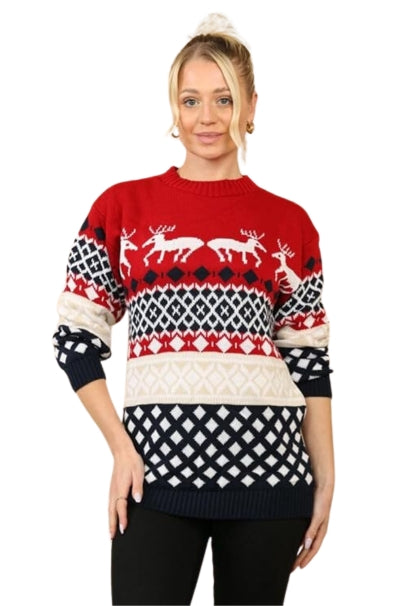 4 Reindeer  Christmas Jumper