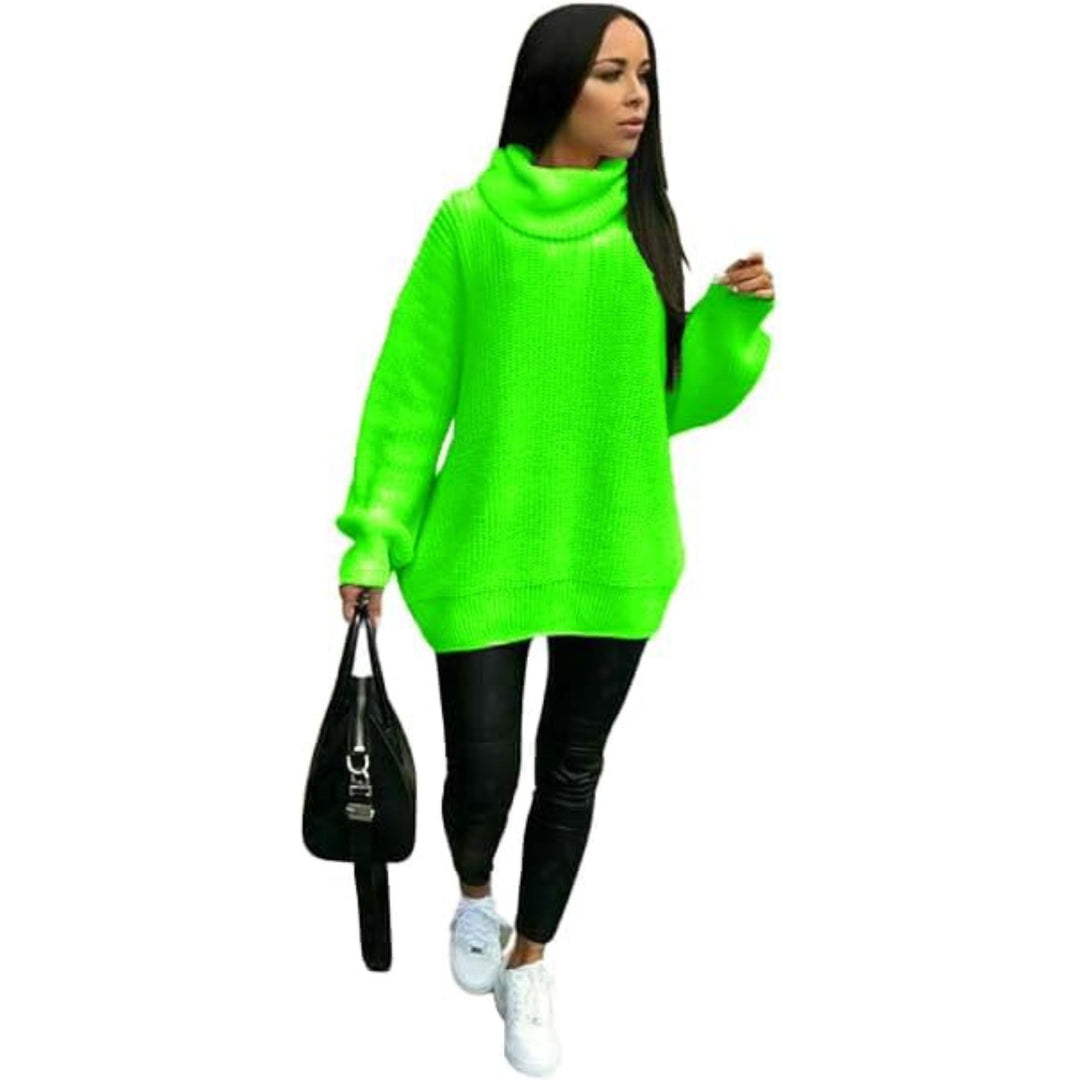 Chunky Knitted High Neck Jumper