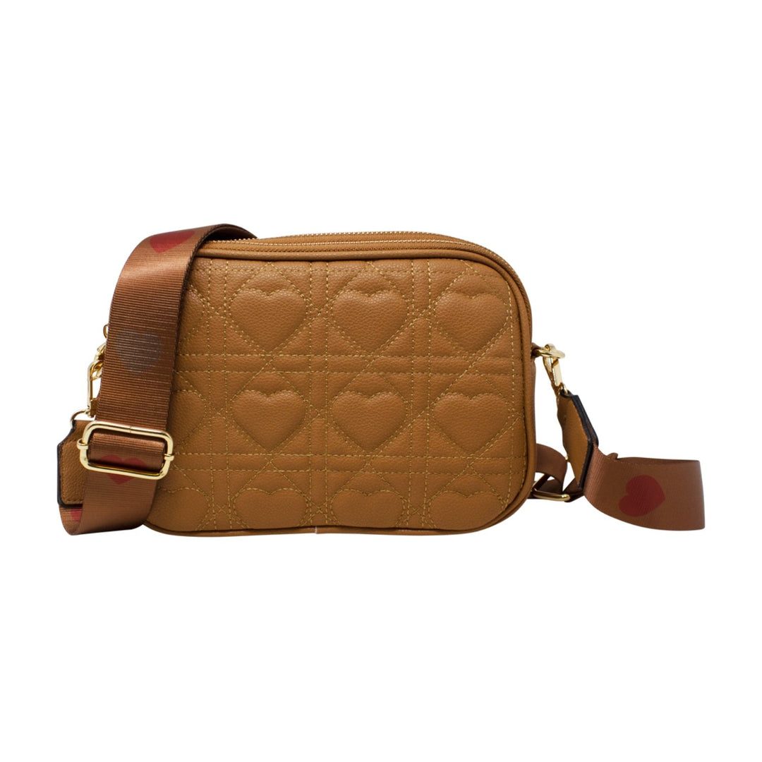 Hearts Patterns Crossbody Camera Bag