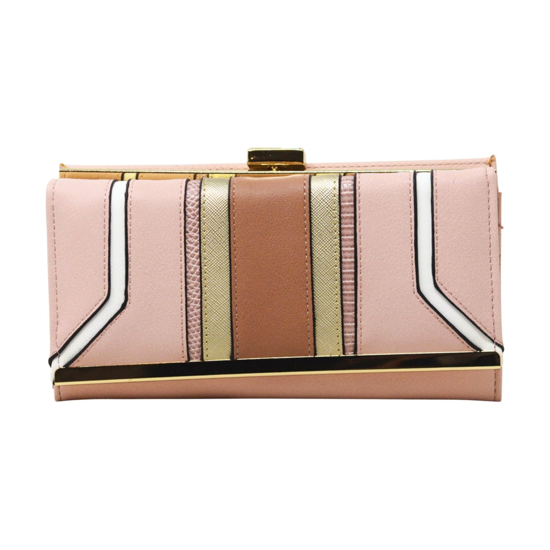 Striped Ladies Long Purse