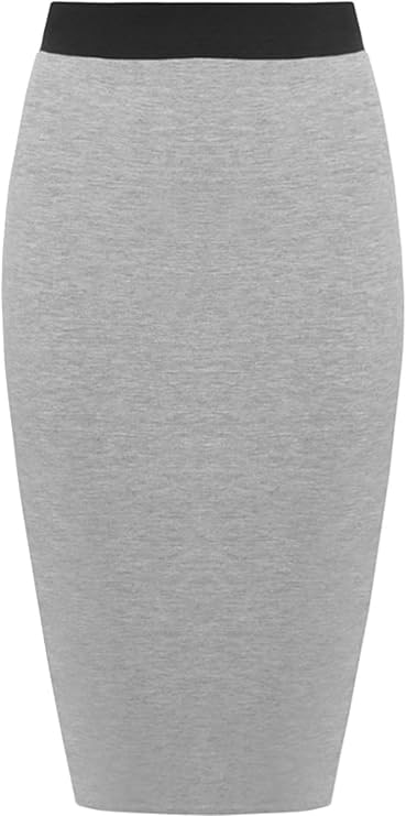 Bodycon Plain Midi Skirt