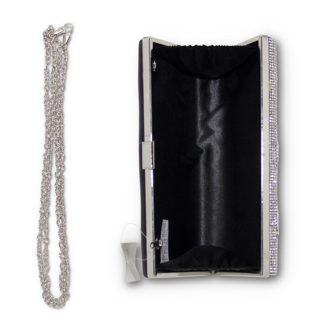 Diamante Adorned Gloss Evening Bag