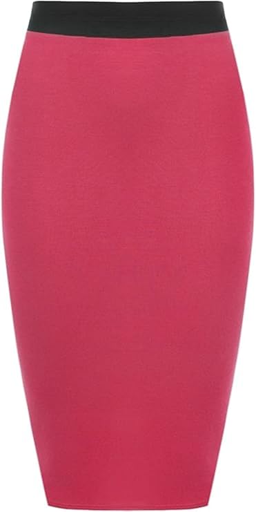 Bodycon Plain Midi Skirt