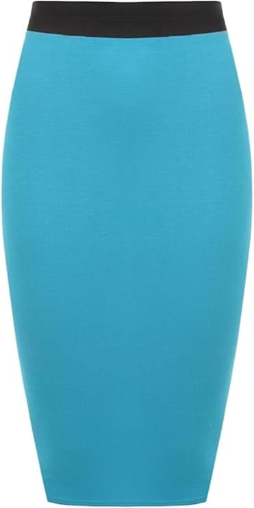 Bodycon Plain Midi Skirt