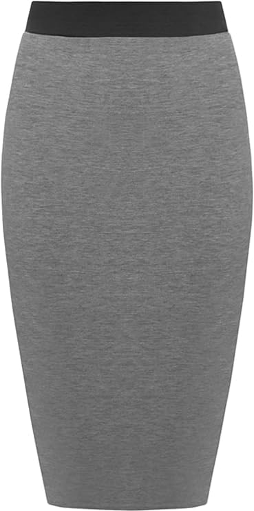 Bodycon Plain Midi Skirt