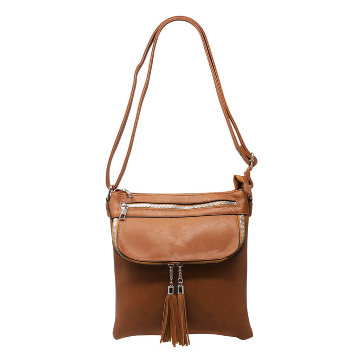 Front Flip with Double Tassel Crossbody