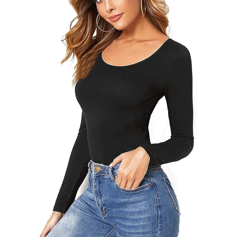 Women’s Long Sleeve Round Neck Basic Top