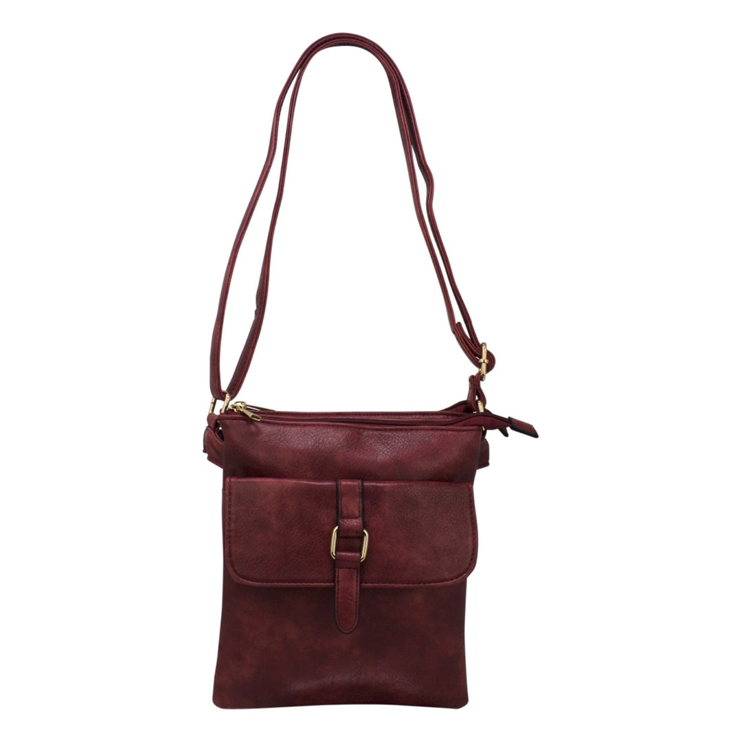 Crossbody with a Front Magnetic Flap Pocket