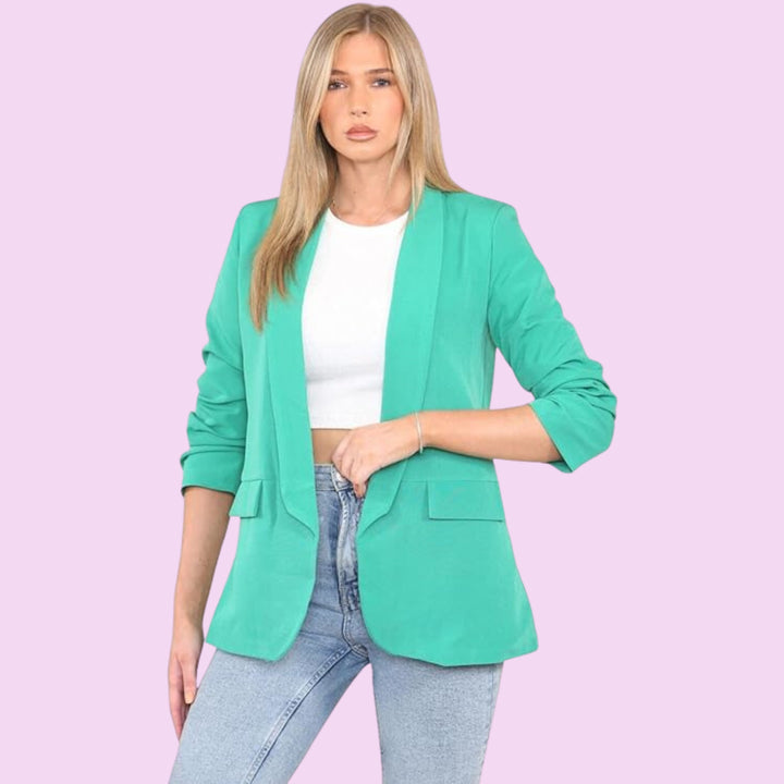 Rouge Sleeve Womens Italian Blazer