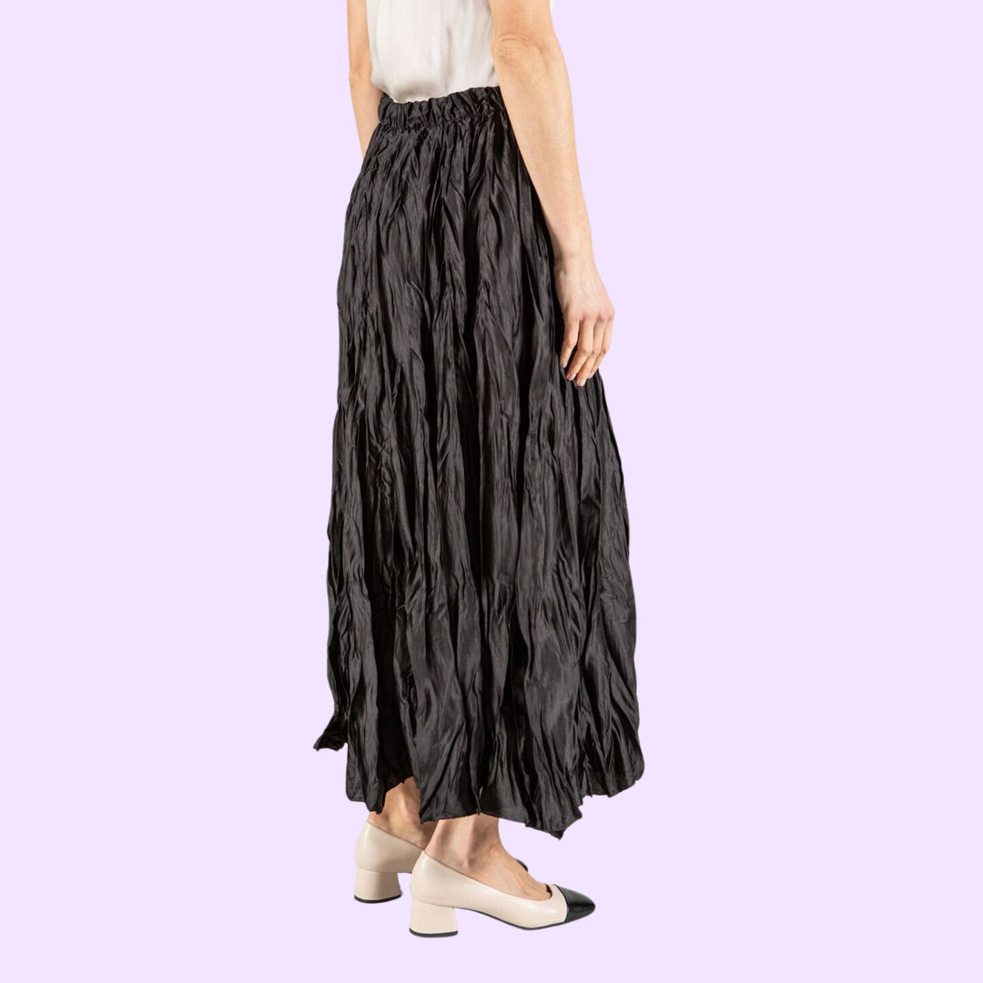 CRINKLE MAXI SKIRT