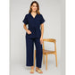 Italian Ladies Short Sleeve Tie Waisted Co-ord Set