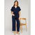 Italian Ladies Short Sleeve Tie Waisted Co-ord Set