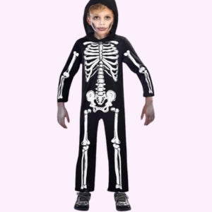 Kids Unisex Boys Skeleton Jumpsuit