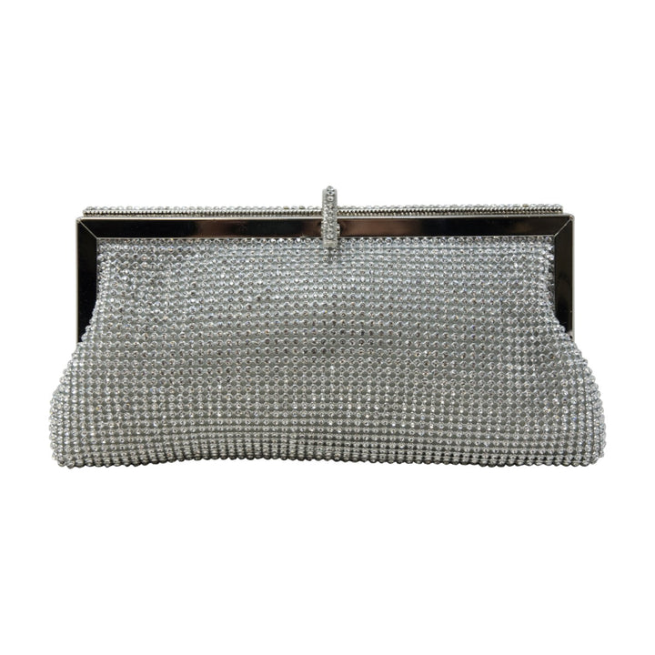 Diamante Clasp Clutch Bag