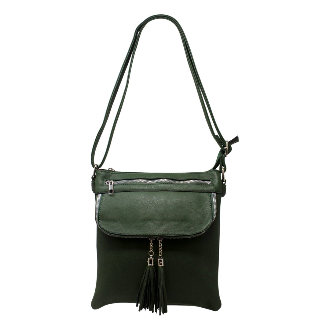 Front Flip with Double Tassel Crossbody