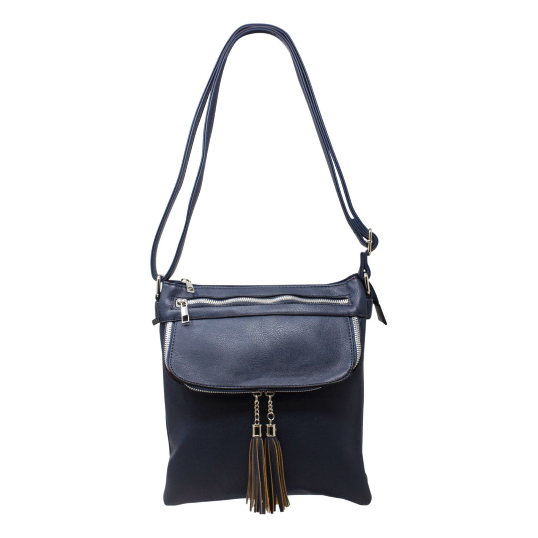 Front Flip with Double Tassel Crossbody