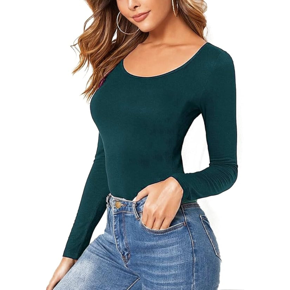 Women’s Long Sleeve Round Neck Basic Top