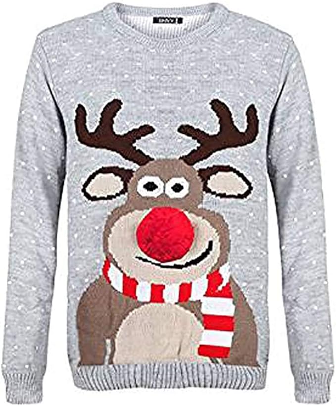 Pom Pom Christmas Knitted Jumper