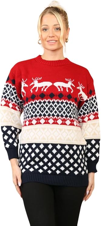 4 Reindeer  Christmas Jumper