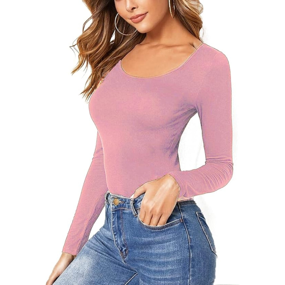 Women’s Long Sleeve Round Neck Basic Top