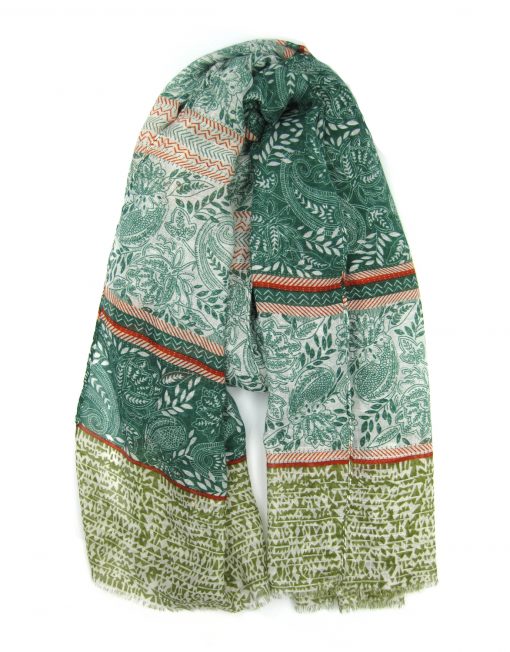 Ethnic Pattern Print Scarf