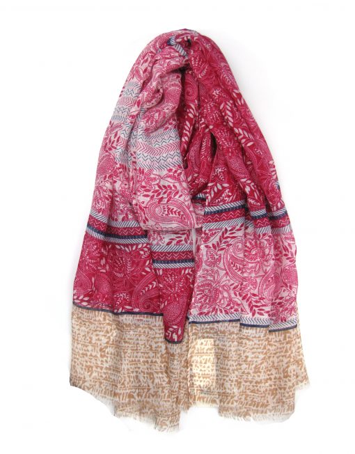 Ethnic Pattern Print Scarf